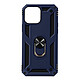 Avizar Coque iPhone 13 Antichoc Hybride Bague Support Vidéo bleu Coque bi-matière spécialement conçue pour votre iPhone 13