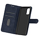 Avizar Étui Oppo Find X3 Lite Protection Porte-carte Fonction Support bleu - Compartiments dédiés intégrés à la doublure du clapet pour y glisser vos cartes et billets