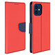 Avizar Housse Apple iPhone 12 Mini Porte-carte Support Vidéo Fancy Style Rouge Protection intégrale Collection Fancy Style, spécialement conçue pour Apple iPhone 12 Mini