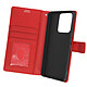Avizar Étui Vivo V23 Pro Clapet Portefeuille Support Vidéo Dragonne  rouge Étui folio spécialement conçu pour votre Vivo V23 Pro