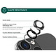 Avis Force Glass Protège-caméra pour iPhone 15 Pro/15 Pro Max/14 Pro/14 Pro Max Ultra-résistant Dorée