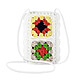 Avizar Sac Bandoulière pour Téléphone Tissé Creux Motifs Colorés  Blanc - Un sac bandoulière pour smartphone, votre compagnon du quotidien