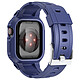Avizar Bracelet pour Apple Watch Ultra 49mm Silicone Bumper Ajustable  Bleu Nuit - Bracelet Sport spécialement conçu pour votre Apple Watch Ultra 49mm