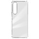 Avizar Coque pour Sony Xperia 1 V Silicone Souple Coins Antichoc Transparent Coque Bumper spécifiquement conçue pour votre Sony Xperia 1 V