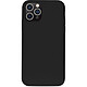 PURO Coque de protection Icon pour iPhone 13 Pro Noir - Texture lisse et douce au toucher