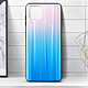Avizar Coque Samsung Galaxy A12 Bi-matière Holographique Brillant Fine Légère Turquoise pas cher