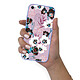 LaCoqueFrançaise Coque iPhone 7/8/ iPhone SE 2020 Silicone Liquide Douce lilas Fleurs parme pas cher