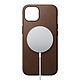 Avis Nomad Coque pour iPhone 13 Cuir Soft-touch Compatible MagSafe Horween Marron