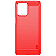 Avizar Coque pour Motorola Moto G54 Effet Carbone Silicone Flexible Antichoc  Rouge - Coque en silicone gel flexible série Classic Carb, conçue pour votre Motorola Moto G54