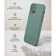 Avis JUST GREEN Coque pour Apple iPhone 12 / 12 Pro Natura Antichoc et Anti-rayures Vert