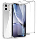 Acheter Evetane Coque iPhone 11 Antichoc Silicone + 2 Vitres en verre trempé Protection écran