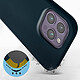 Avis Avizar Coque pour iPhone 14 Pro Silicone Semi-rigide Finition Soft-touch Fine  bleu nuit