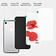 Acheter Evetane Coque iPhone 7/8/ iPhone SE 2020/ 2022 Coque Soft Touch Glossy Coquelicot Design