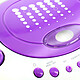 Metronic 477112 - Lecteur CD Pop Purple MP3 avec port USB, FM - blanc et violet pas cher