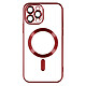 Avizar Coque MagSafe pour iPhone 13 Pro Max Silicone Protection Caméra  Contour Chromé Rouge - Coque MagSafe conçue spécifiquement pour votre Apple iPhone 13 Pro Max