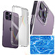 Coque pour Spigen iPhone 14 Pro Max Transparent Contour Antichoc Ultra Hybrid pas cher