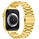 Avizar Bracelet pour Apple Watch Ultra 49mm - 45mm - 44mm- 42mm Acier Inoxydable doré Bracelet de montre Dorée