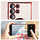 Avizar Coque MagSafe pour Samsung S23 Ultra silicone protection caméra Transparent / Rouge pas cher