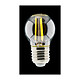 Avis elexity - Ampoule Déco filament LED Sphérique 4W E27 470lm 2700K (blanc chaud)