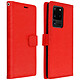 Avizar Housse Samsung Galaxy S20 Ultra Porte-carte Fonction Support Vidéo Vintage rouge - Pochette de protection spécialement conçue pour le Samsung Galaxy S20 Ultra