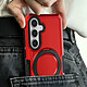 Avis Avizar Coque pour Samsung Galaxy S24 Bague Support Bi-Matière Antichoc Rouge