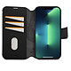 Decoded Folio Détachable Compatible avec le MagSafe en cuir pour iPhone 14 Noir pas cher