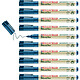 EDDING Marqueur Permanent 25 Ecoline Bleu Pointe Fine 1 mm x 10 Marqueur permanent