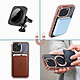 Avis Avizar Coque MagSafe pour iPhone 15 Pro Max Silicone Protection Caméra  Contour Chromé Rose