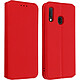 Avizar Housse Samsung Galaxy A20e Étui Folio Fonction Support Vidéo Rouge - Étui Flip book cover spécialement conçu pour Samsung Galaxy A20e