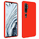 Avizar Coque Xiaomi Mi Note 10 / Note 10 Pro Semi-rigide Finition Soft Touch Rouge - Préserve efficacement votre smartphone contre les chocs et les rayures du quotidien