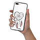 Evetane Coque iPhone 7 Plus/ 8 Plus Coque Soft Touch Glossy Attrape coeur Design pas cher