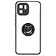 Avizar Coque pour Xiaomi Redmi A1 et A2 Bi-matière Bague Métallique Support Vidéo  Noir - Bague de maintien à l'arrière pour une utilisation sécurisée en toutes circonstances