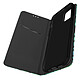 Avizar Étui pour iPhone 12 Mini Porte-carte Fonction Support Motif fleurs Noir Etui folio Noir en Eco-cuir, iPhone 12 Mini