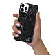 Evetane Coque iPhone 12/12 Pro silicone transparente Motif Marbre noir ultra resistant pas cher