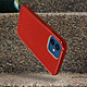 Avizar Coque Apple iPhone 12 Mini Paillette Amovible Silicone Semi-rigide Rouge pas cher