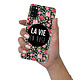 Evetane Coque Samsung Galaxy A41 360 intégrale transparente Motif La Vie en Rose Tendance pas cher