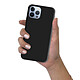 Acheter Evetane Coque iPhone 13 Pro Max Silicone liquide Noire Housse Anti-Chocs Souple Toucher Doux