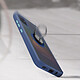 Avizar Coque Samsung Galaxy A51 Bi-matière Bague Métallique Fonction Support bleu pas cher