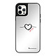 LaCoqueFrançaise Coque iPhone 12/12 Pro miroir Coeur Noir Amour Design Coque iPhone 12/12 Pro miroir Coeur Noir Amour Design