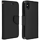 Avizar Housse Apple iPhone X / XS Etui Porte-carte Fonction Stand Fancy Style - noir Etui folio Noir en Eco-cuir, Serie Fancy iPhone XS