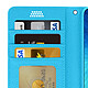 Avizar Housse Samsung Galaxy A20e Étui Folio Portefeuille Soft Touch Support Vidéo bleu pas cher