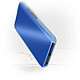 Avizar Housse Samsung Galaxy A52 et A52s Clapet translucide Miroir Support Vidéo bleu pas cher