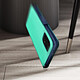 Avizar Housse Samsung Galaxy A72 Porte-carte Support Vidéo Fancy Style turquoise pas cher