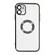 Avizar Coque iPhone 11 Silicone Bloc Caméra Couvert  Transparent Contour Noir Chromé - Coque spécialement conçue pour le IPhone 11