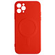 Avizar Coque Magsafe iPhone 11 Pro Max Silicone Souple Intérieur Soft-touch Mag Cover  rouge Coque de protection, Mag Cover conçue pour iPhone 11 Pro Max