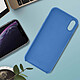 Avis Avizar Coque iPhone XR Silicone Semi-rigide Mat Finition Soft Touch bleu nuit