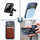 Acheter Avizar Coque MagSafe pour iPhone 12 Silicone Protection Caméra  Contour Chromé Bleu Clair