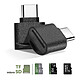 Avis Avizar Mini Lecteur Carte micro SD et TF, Adaptateur USB-C  Noir
