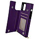 Avizar Coque Cordon iPhone 12 et 12 Pro Multifonction Avec Lanière - violet Coque cordon avec porte-cartes spécialement conçue pour iPhone 12.