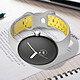 Acheter Avizar Bracelet Google Pixel Watch Silicone Bicolore Souple Gris/Jaune 241 mm